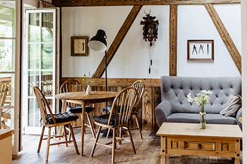 Wohn- & Essbereich Ferienwohnung Mühlenchalet