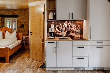 Küche Ferienwohnung Mühlenchalet