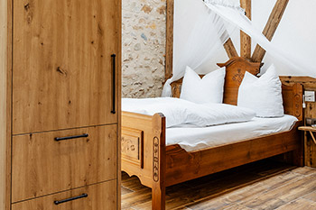 Schlafzimmer Ferienwohnung Mühlenbach