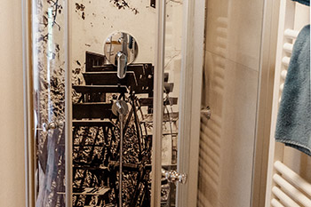 Badezimmer Ferienwohnung Mühlenbach