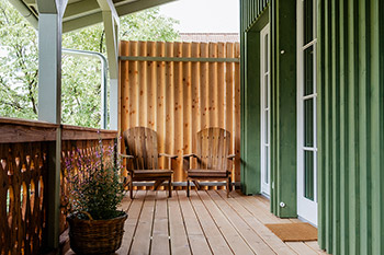 Terrasse Ferienwohnung Mühlenbach
